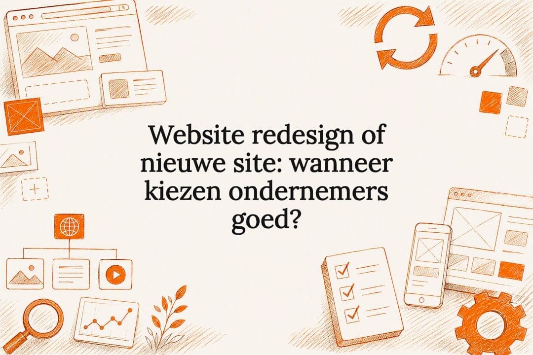 Website redesign of nieuwe site: wanneer kiezen ondernemers goed?