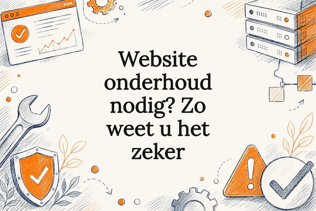Website onderhoud nodig? Zo weet u het zeker