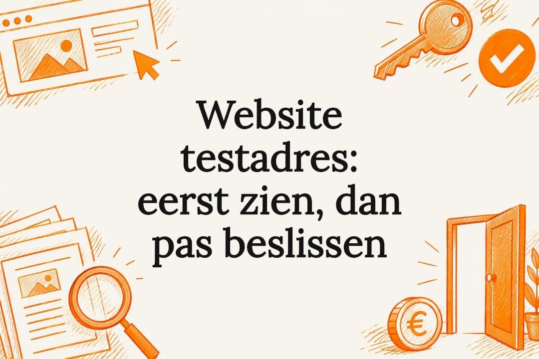Website testadres: eerst zien, dan pas beslissen