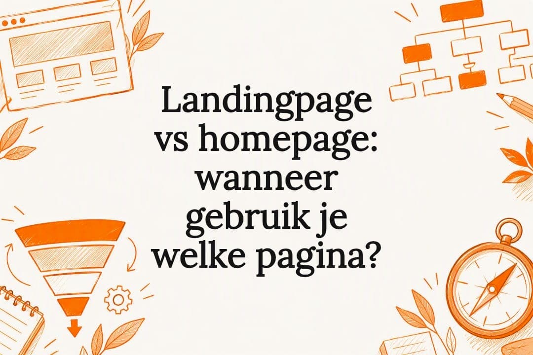 Landingpage vs homepage: wanneer gebruik je welke pagina?