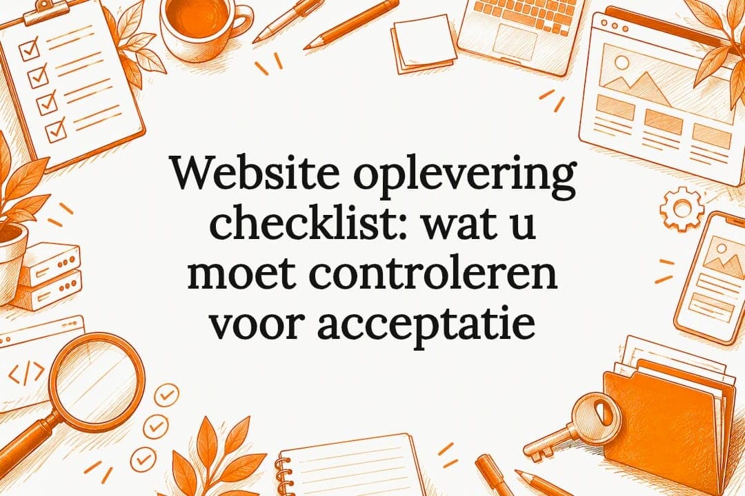 Website oplevering checklist: wat u moet controleren voor acceptatie