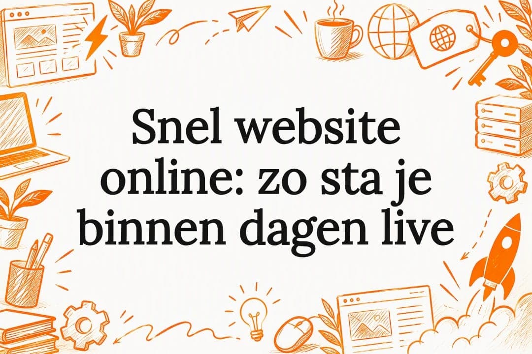 Snel website online: zo sta je binnen dagen live