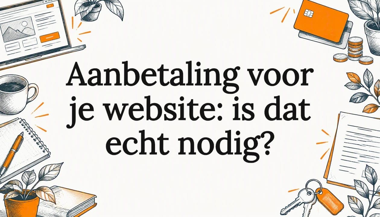 Aanbetaling voor je website: is dat echt nodig?